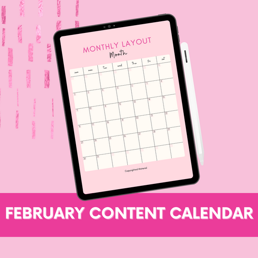 Digital Content Calendar - FEBRUARY 2024