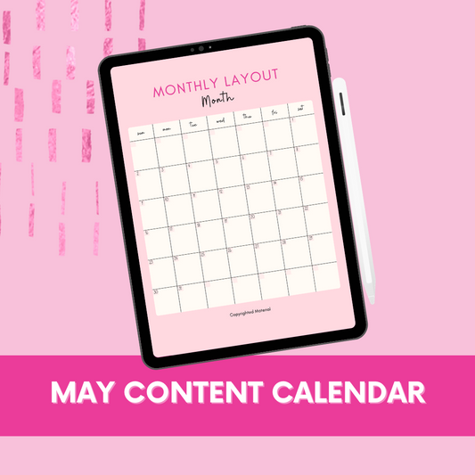 Digital Content Calendar - MAY 2024