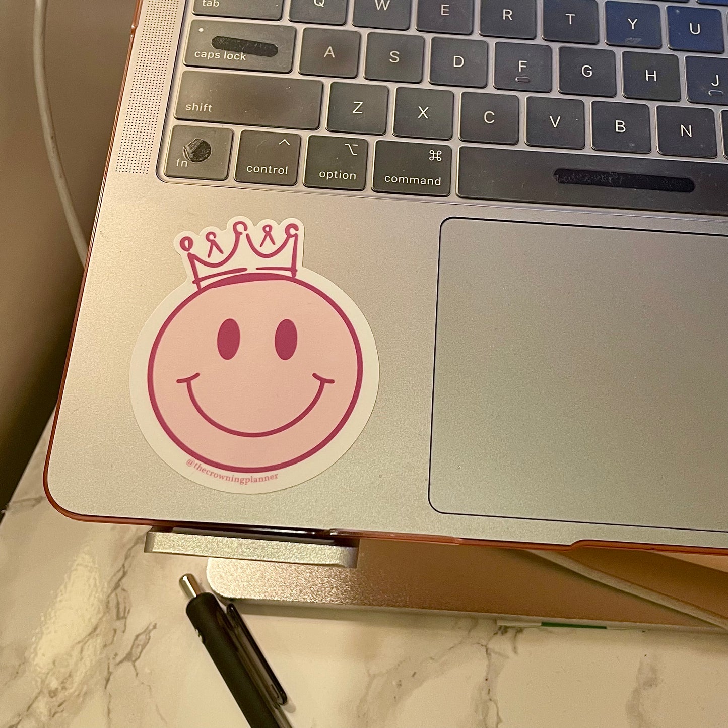 Smiley Crown Sticker